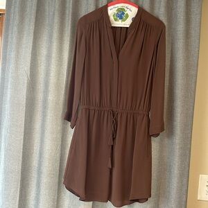 Mauve colored long sleeve dress